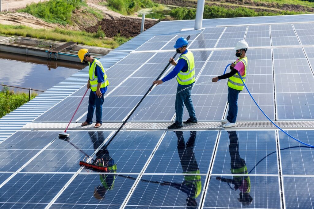 Solar panel cleaner